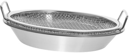 Plateau de Service Grille Filtrante pour Aliments Frits en Acier Inoxydable