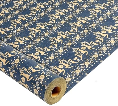 1 Rolle Geschenkpapierrolle, Holidy-Geschenkpapier, 17 Zoll x 590, Kunsthandwerksblumen-Geschenkpapier for den Heimladen FüR Geburtstage Hochzeiten