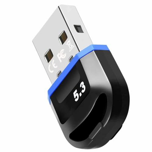 SUNGOOYUE Adaptateur USB Bluetooth, Récepteur émetteur de Données Rapide Dongle Bluetooth 5.3 avec Plug and Play pour Ordinateur PC 11 10 8.1