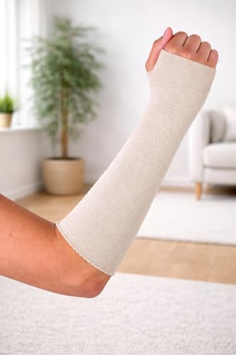 MediSale Elasticated Compression Support Bandage Size D – 1 Metre Length | Tubular Stretch Support for Hand, Arm, Foot & Knee | Breathable & Secure Fit