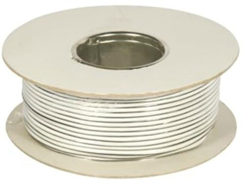 79 Litze Lautsprecher Draht Kupfer Kabel 100 m Kabelrolle Weiß [100 Meter/79 Strand]