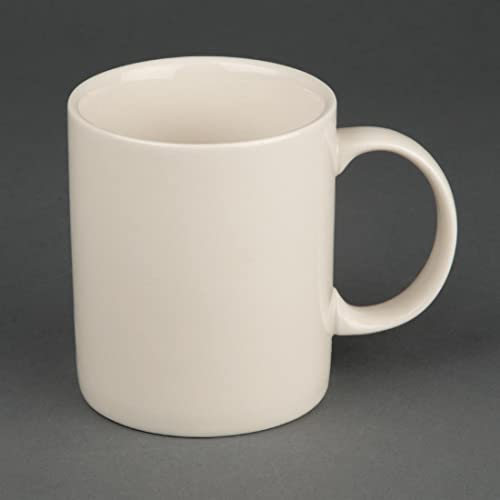 Olympia Ivory Mugs 284Ml 10Oz Porcelain Coffee Tea Cup Restaurant 12pc