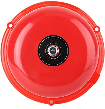 Campanello di Allarme Durevole Campanello Elettrico di Tipo a Percussione Interna per la Sicurezza Domestica 100 Db per Sveglia, Orologio, [casa, Ufficio, Commerciale] (220V)