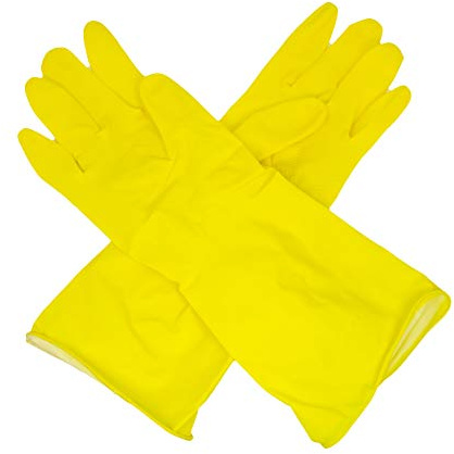 Romed Haushaltshandschuhe gelb 100% Naturlatex (Größe: S, 12 x 12 = 144 Paar)