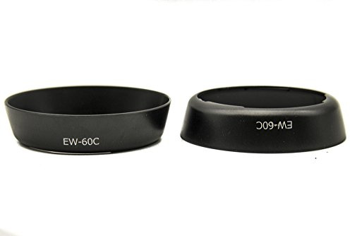 PROtastic Paraluce di ricambio EW-60C EW60C, confezione da 2, per obiettivi Canon EF 28-80 mm f/3.5-5.6, II, III, IV, V, EF 18-55 mm, IS, IS II (tranne STM) e EF 28-90 mm
