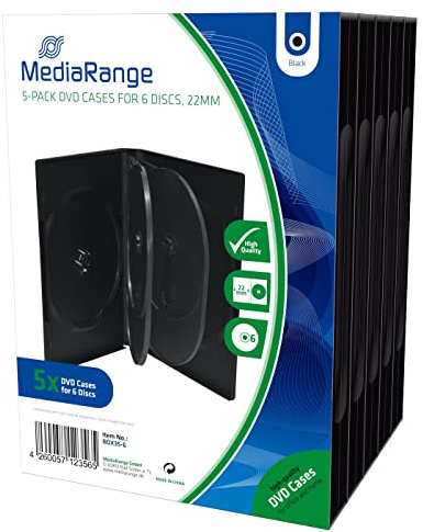 MediaRange Dvd Leerbox 6eredVD Box 5 Sta¾CK, BOX35-6 (Sta¾CK)