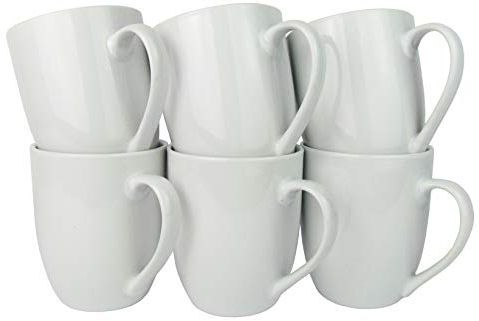 Retsch Arzberg - Tazza da caffè in porcellana, 300 ml, 6 pezzi, colore: Bianco