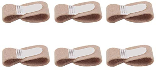 Supvox 6 StüCk Zehenschiene Zehenbandage Zehenschutz FüR Hammerzehen Und , Wiederverwendbare Zehen Separatoren FüR ÜBerlappende Zehen,