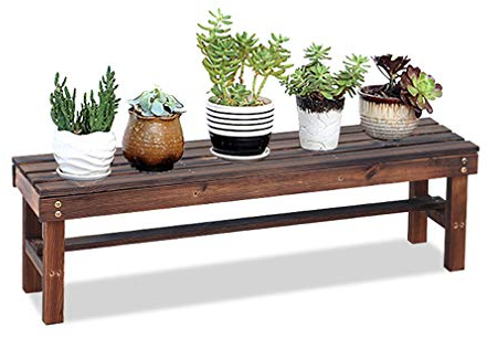 KDDEON Blumenständer Massivem Holz,Blumentreppe Bodenstehend,Pflanzenregal Blumentreppe,Balkon Wohnzimmer Indoor Außenterrasse Blumentopf Display Rack,Mehrere Größen
