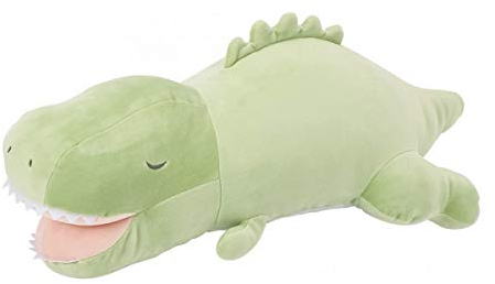 Nemu Nemu Animals 6231954 Plüschtier, Dinosaurier Tirano, Kuscheltier, extra weich und kuschelig, Stofftier, Designed in Japan, Kuschelkissen mit Handfach, Größe XXL, 67 cm