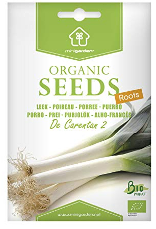 Zertifizierte Bio-Porree-Samen 'De Carentan 2' von Minigarden – 100% natürlich, GVO-frei, bereit zur Aussaat – 900-1200 Samen, reproduzierbar