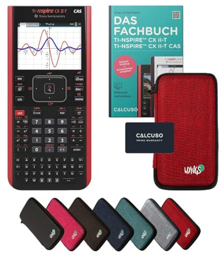 CALCUSO Standardpaket Rot mit Grafikrechner TI Nspire CX II-T CAS