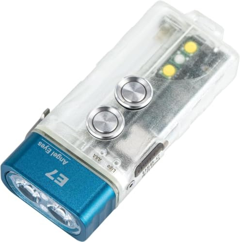 RovyVon E7R Schlüsselanhänger-Taschenlampe, leuchtet im Dunkeln, Dual-Power 700 Lumen, mit Lockout-Modus, wasserdicht für den täglichen Gebrauch, Camping, Wandern, Notfall
