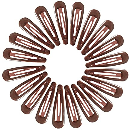 NiceYnn 20Pcs Barrettes Pince à Cheveux Clip en Métal Épingle à Cheveux Accessoires de Cheveux pour Femme Fille Marron