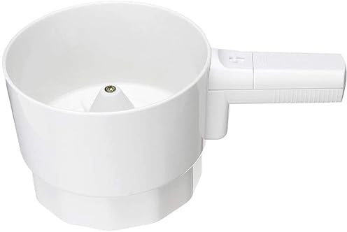 tamiz de harina con pilas colador de harina de plástico de mano tamiz de malla de polvo forma de copa tamiz de harina mecánico glaseado batidor de azúcar herramientas eléctricas for hornear / 935