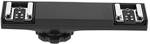 Fydun Divisor de Zapata Doble para Flash Speedlite, Divisor de Zapata Doble Ultraligero de Calidad para Videocámara SLR (para Canon)