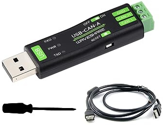 USB vers CAN Adaptateur Analyseur CAN Bus Convertisseur Basé sur STM32 Puce, Supportant Windows 11/10/8/7/XP et Raspberry Pi OS/Jetson Nano Ubuntu etc. Systèmes Linux, avec Câble USB