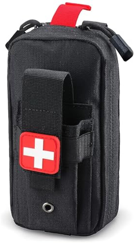 botiquin tactico de Primeros Auxilios Bolsa para medicamentos Bag Viaje para Viajar Camping Senderismo Supervivencia Casa Coche ifak Pouch