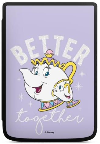 Coque pour liseuse Compatible avec Vivlio Touch HD Plus Etui pour liseuse Protection pour liseuse La Belle et la Bête Disney Zip