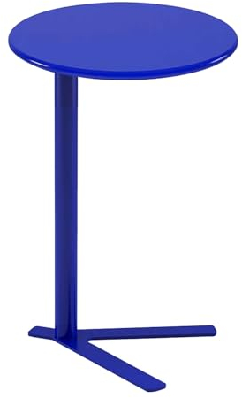 Drsyffsup Runde Beistelltische, Kleiner Metall-Beistelltisch, Moderne dekorative Säulentische für Wohnzimmer, Schlafzimmer, Couchtisch im Freien, Pub-Esszimmer-Hochtisch (Size : 50x50x73cm)
