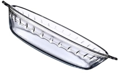 LABRIMP Backblech Aus Glas Servierschale Für Küche Mikrowellenteller Hitzebeständig Glasgeschirr Für Backofen Einweihungsgeschenk Praktisch Und Robust