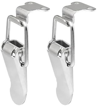 2PCS Stainless Steel Tension Clasp, 90mm Spring Loaded Toggle Latch, Toggle Clamp Latches for Box Drawer Cabinet
