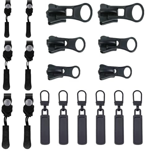 18-teiliges Reißverschluss Reparatur Set - Zipper Ersatz Schieber