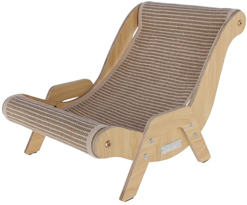 Kerbl Pet sdraio Sundowner, marrone, 52x37x37 cm, cuccia per gatti, sdraio per gatti, legno, gatti