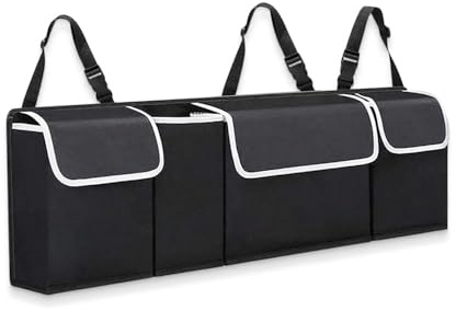 YTRESDF Kofferraum Organizer, für VW Multivan T7 2021 2022-2024 Kofferraum Organizer Verstellbare Gurte Auto Kofferraumtasche Faltbar Wasserdicht