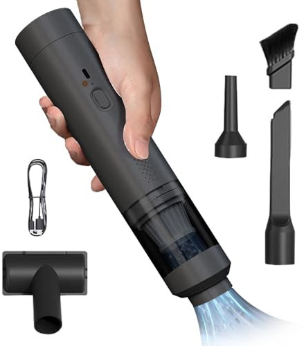 Cordless Car Vacuum - High Power 19000Pa, 200W USB Rechargeable, Ideal For Pet Hair In Car & Home