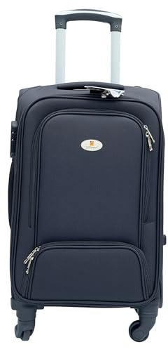 Ribelli Handgepäck Koffer, 115L Großer Weichgepäck Koffer, Trolley Koffer mit 4 Rollen, Reisekoffer mit TSA-Schloss, Rollkoffer mit Teleskopgriff, L-XL-XXL-Set