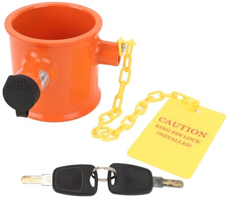 Serrure d'attelage de remorque antivol en alliage d'aluminium robuste pour bateau, semi-remorque, taille 74 mm, 2 clés incluses