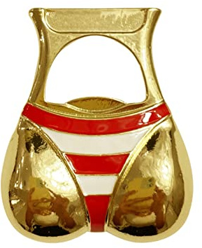 Edelstahl Flaschenöffner Lustig Bieröffner Magnetisch, Bikini Kapselheber Bierflaschenöffner zum Kleben am Kühlschrank, Aufbewahrung mit Magne, Bier Geschenke für Männer Bottle Opener Pub Outdoor