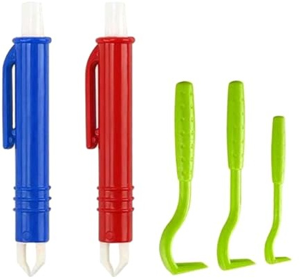Veehaolu 5 Pack Tick Remover Set for Pets and Humans, Safe rotation Extraction Tool