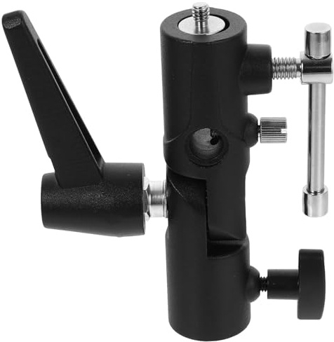 Toddmomy Adaptador Soporte Luz h para Flash Soporte Metálico para Paraguas Fotográfico Conexión Versátil para Trípode Externo Diseño Estable y Compacto para Fotografía Profesional