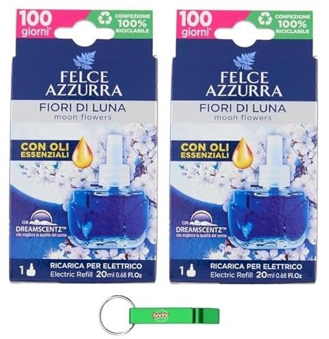 Felce Azzurra Aria Casa Fiori di Luna Refil, deodorante per ambienti 20 ml + portachiavi Beni Culinari
