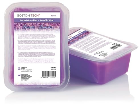 Paraffin for Hands and Feet Boston Tech Antioxidant Rehabilitation Gentle Moisturizing Paraffin Baths Professional Treatment for Arthritis Arthrosis and Joint Pain 2Blocksx450g Lavender