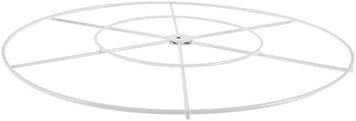 STOBAZA Aro Adecuado para Colgar Cortinas y Adornos en Celebraciones de 40 Cm de Hierro Blanco Resistente y Robusto para Manualidades y de Bodas en Celebraciones