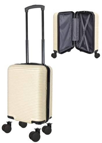 Bordlite Ryanair 40x30x20cm Cabin Carry On Suitcase with Detachable Wheels – Underseat Travel Trolley Bag Mauve | Pack More & Travel Smart | Lightweight Spinner Luggage