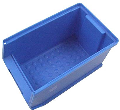 Stapelboxen Sichtlagerboxen Lagerbox Lagerkästen 235x145x125 mm Gr. 3 blau Made in Germany 25 Stück