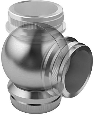 Sellon24® Rohrverbinder mit Gelenk Winkeleinstellung 80-180 für Rohr Ø 42.4 V2A Edelstahl 4255.242
