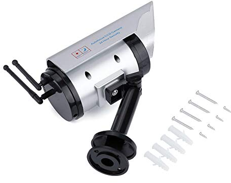 Solar-Attrappe Kamera, Outdoor Fake Security Home CCTV Einstellbare Kamera LED Licht Wasserdicht