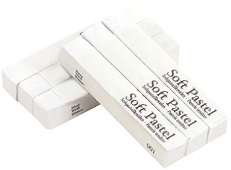 IPENNY 6er Soft Pastellkreide Hochwertige Kreiden Kreide-Stifte Weichpastell in leuchtenden Farben Hoch pigmentiert Etui Studio Kunst Hobby Malen Basteln Schule DIY