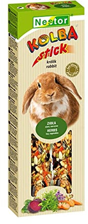 2x RABBIT Stick Herbs/Hay/Vegetables Rodents Hamster Guinea Pig Mouse Gerbil Pet Specialized Food 115g Supplies Treats