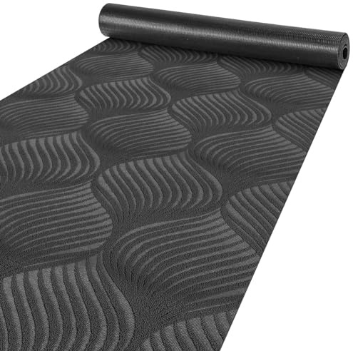 ANRO Läufer Flur Teppich Läufer Küchenläufer Küchenteppich Teppich Velours rutschfest waschbar für Flur, Schlafzimmer, Wohnzimmer, Küche Baker Grau 67 x 280cm