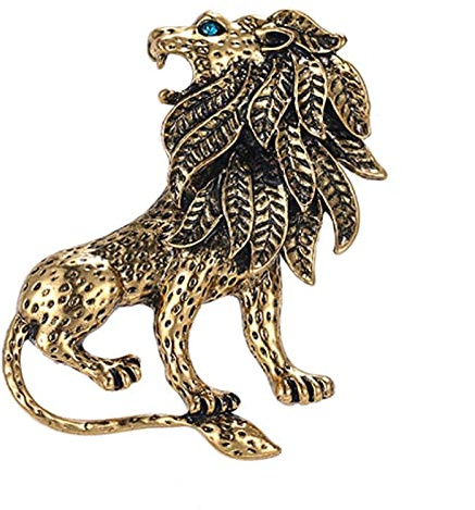 Brandneue Ankunft Antik Metall Löwe Brosche Herren Dressing Anstecknadeln Schmuck Zubehör