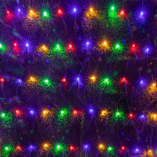 AWQ 200 LED 9.8ftx6.6ft String Lights Net Mesh Christmas Lights Multicolor