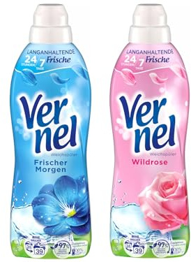Vernel Probier Set, 2 Sorten (2 x 850ml), Wild-Rose und Frischer Morgen