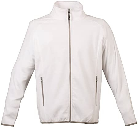 Niscioma Felpa Zip Intera Uomo - Maglia Tuta Felpata Invernale Maglie Senza Cappuccio Tinta Unita, Felpe da Lavoro 100% Poliestere con Tasche Fondo Elasticizzato, Modello Met