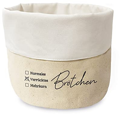 Grafik-Werkstatt Stoffkörbchen aus 100% Baumwolle | Brotkorb | Utensilo | Brötchen